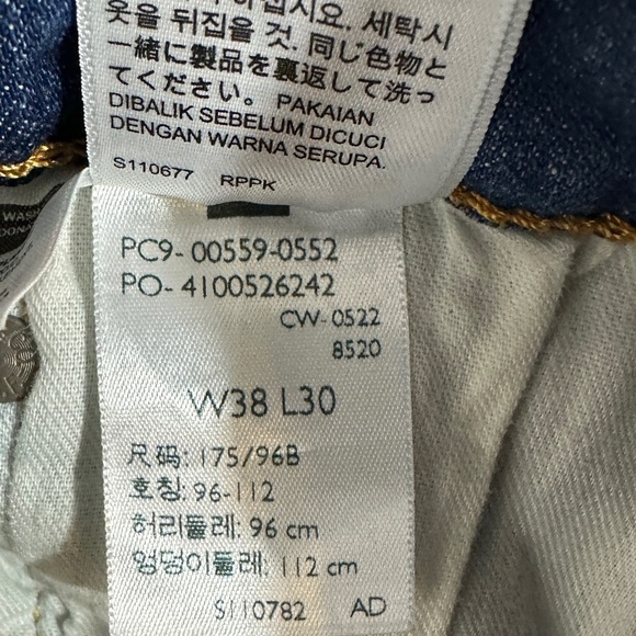 Levis 559 Relaxed Straight Denim Jeans Western Mens Tag 38 x 30 Cowboy - Picture 3 of 7